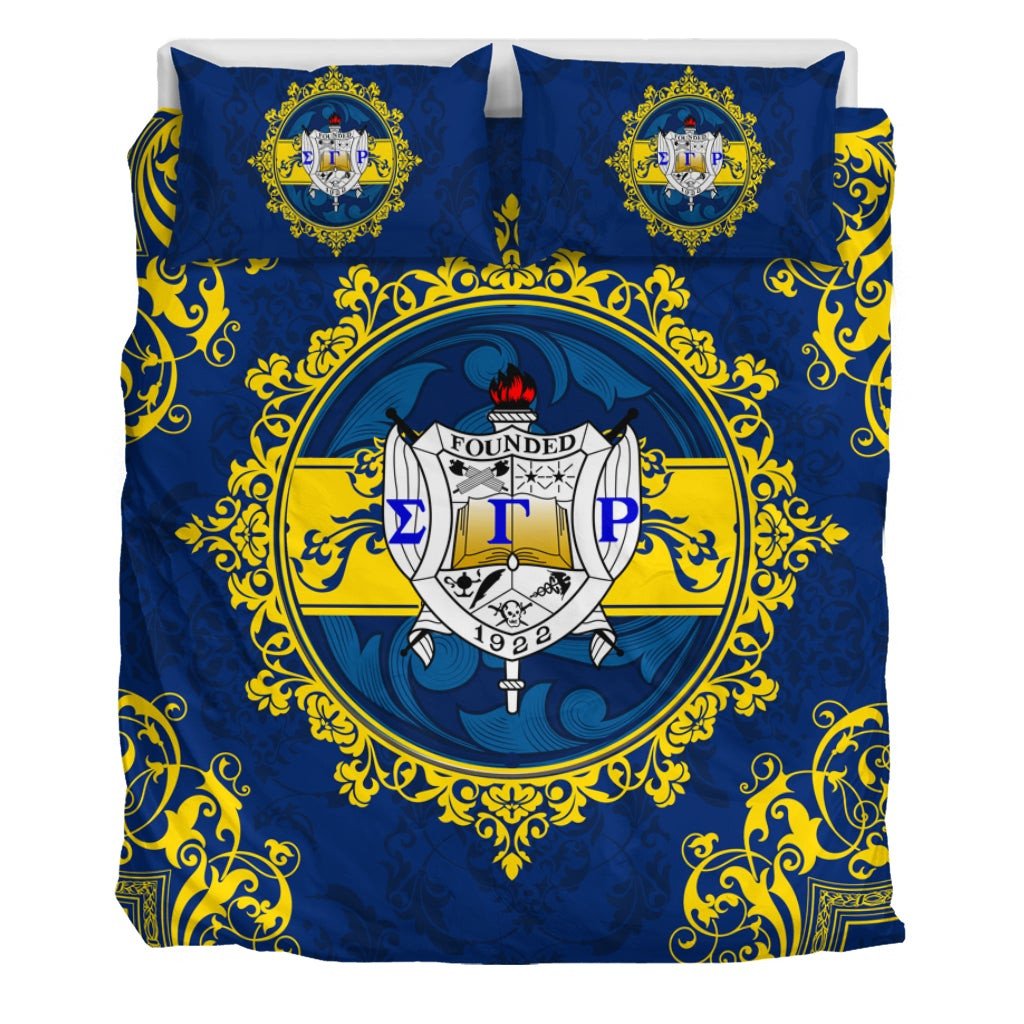 Sorority Bedding Set – Sigma Gamma Rho Nolan Duvet Cover & Pillow Cases