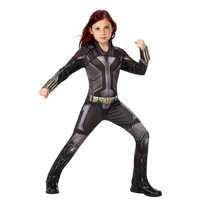 Black Widow Costumes Kids Halloween Costumes for Kids Costume Dresses Girls Jumpsuits Cosplay Anime Movie Masquerade Carnival alx