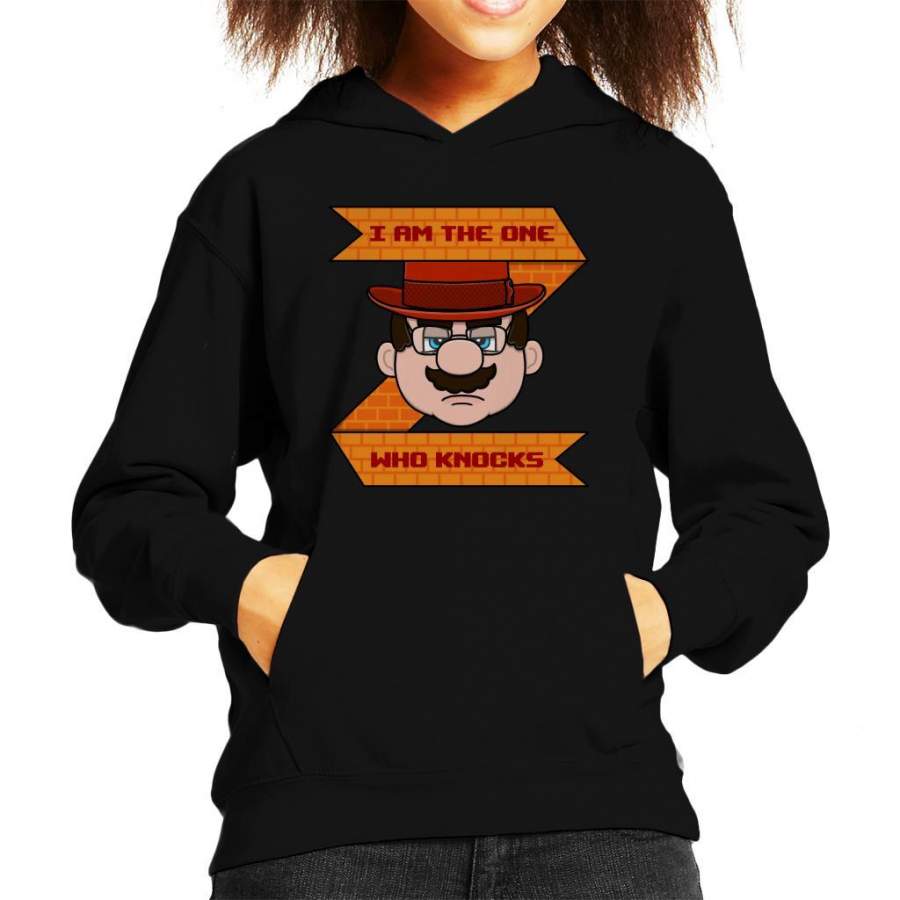 Super Mario I Am The One Who Knocks Breaking Bad Kid’s Hooded Sweatshirt