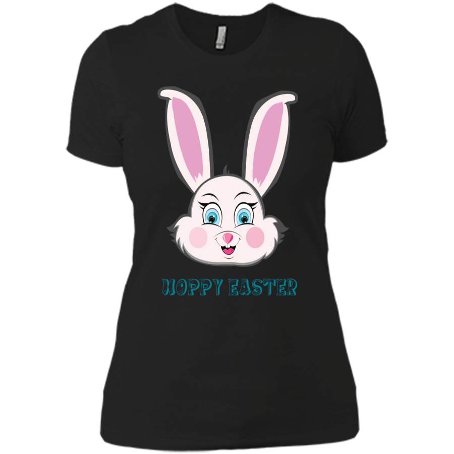 Cute Bunny Easter Day Shirt for Women and Kids Next Level Ladies Boyfriend Tee