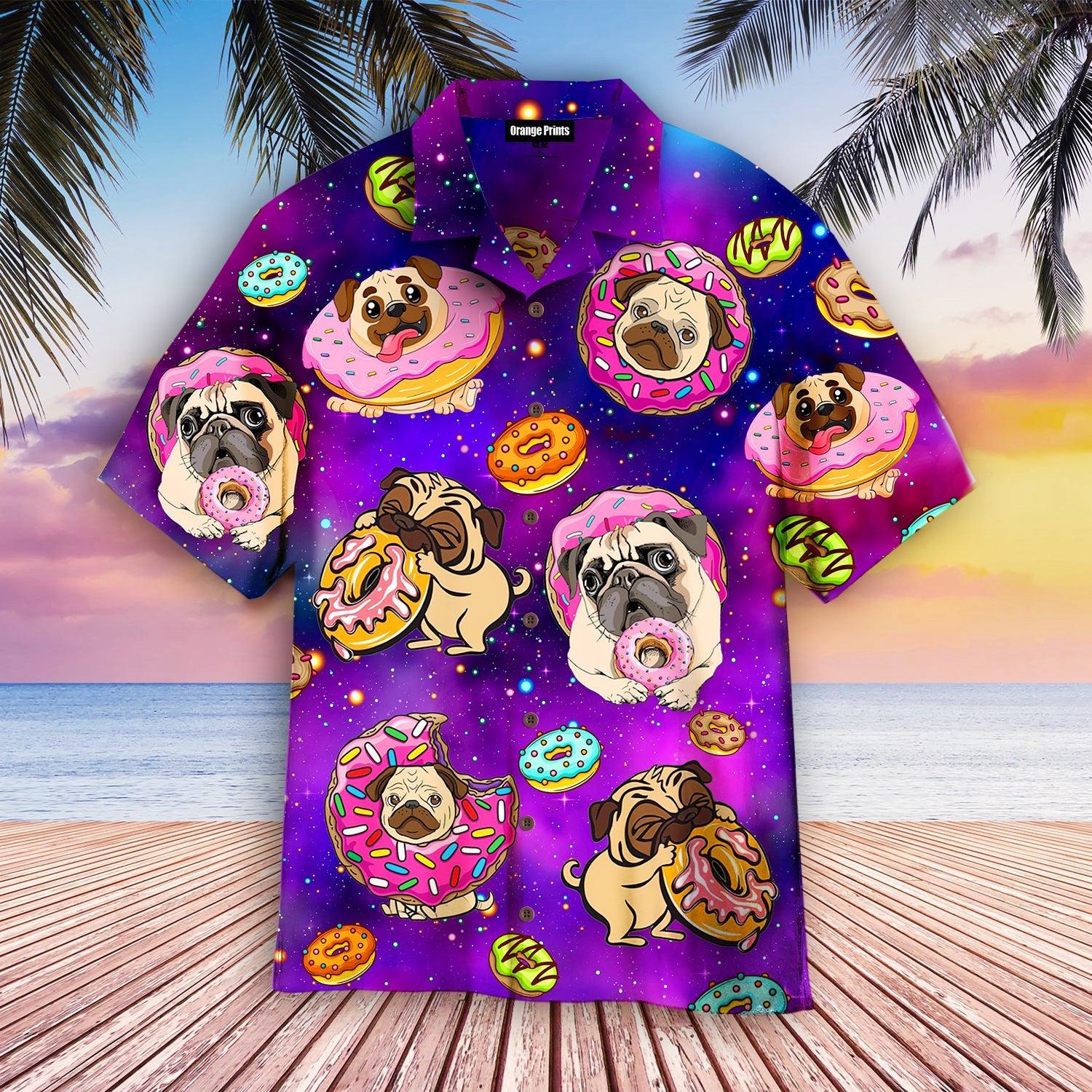 Dog Love Donuts Galaxy Hawaii Shirt For Men Women Ha105555