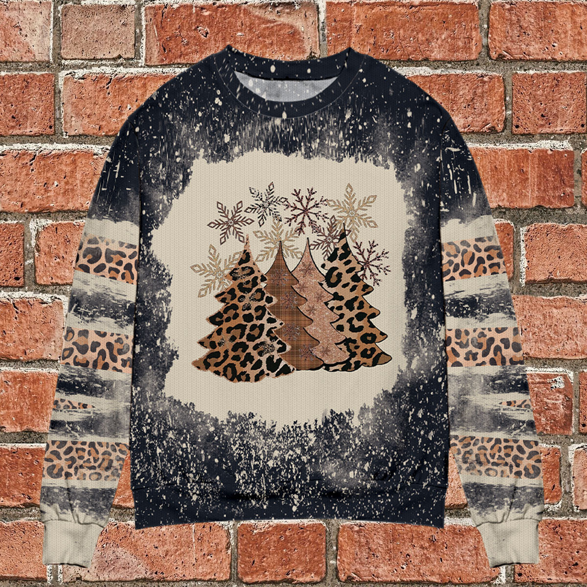 Christmas Tree Leopard Sweater #271121L