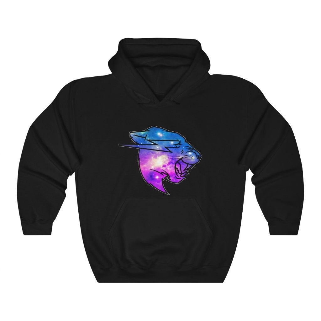 Mr Beast Multicoloured Galaxy Logo Hoodie