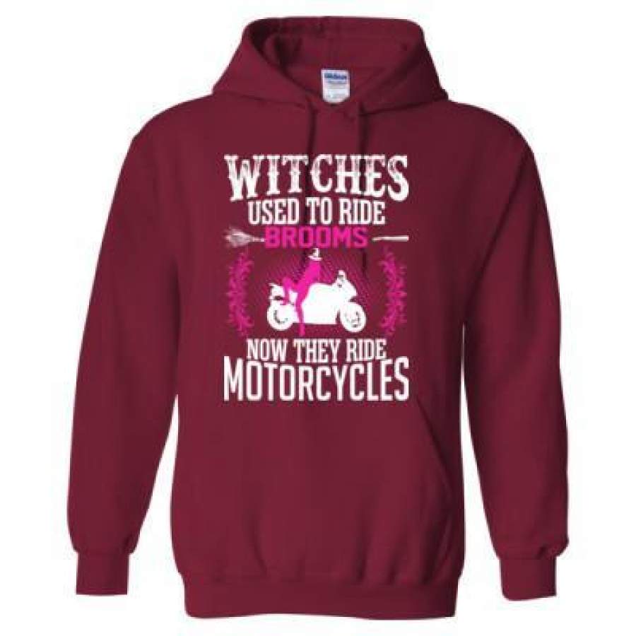 AGR Witches Used To Ride Brooms Now They Ride Motorcycles – Heavy Blend™ Hooded Sweatshirt