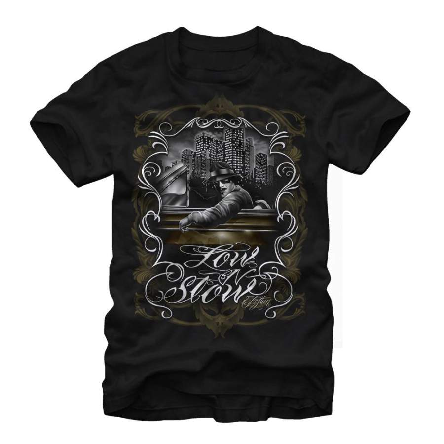 Aztlan Men’s Low N Slow  T Shirt Black