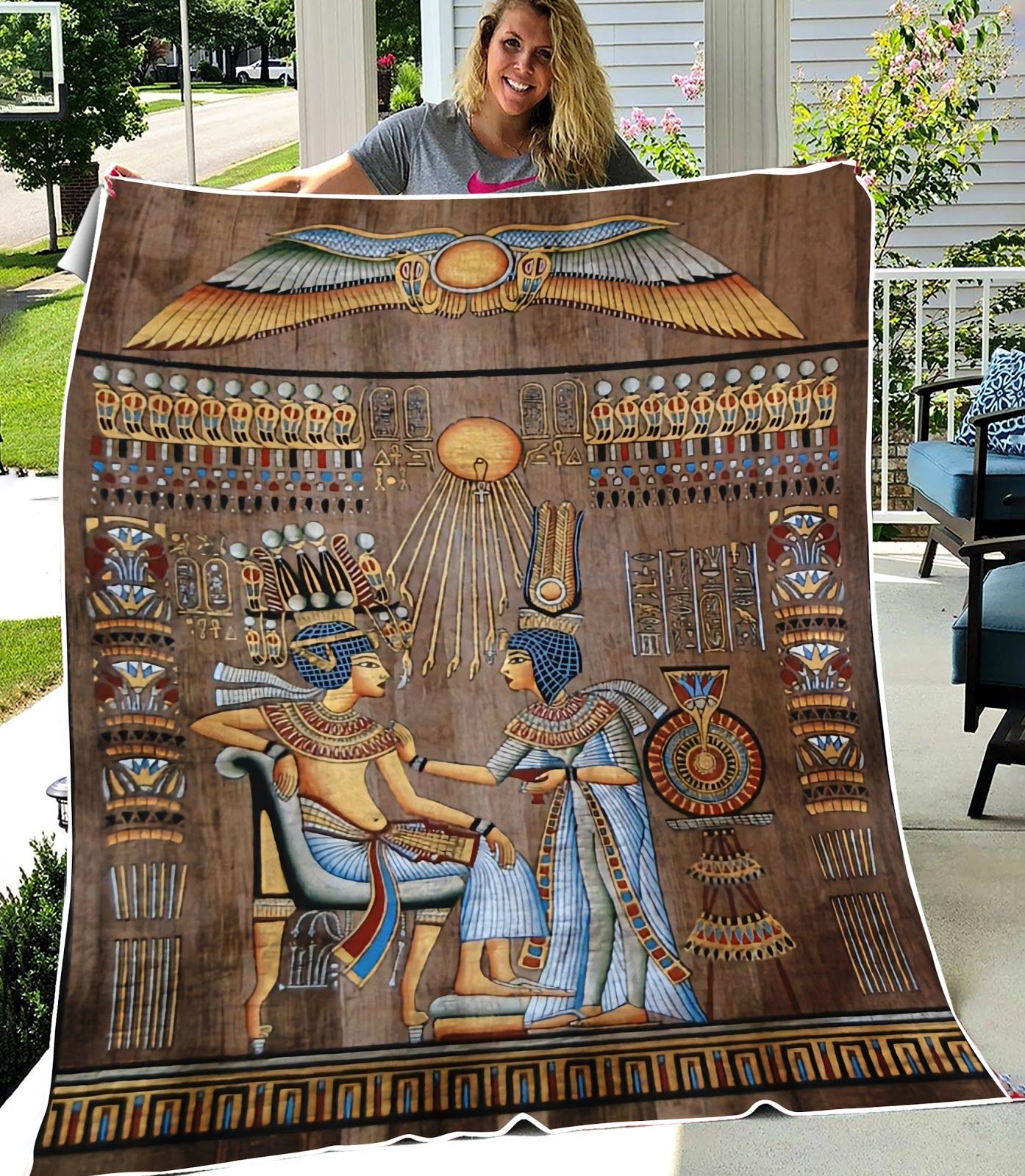 Ancient Egypt Fleece Blanket – AE1502