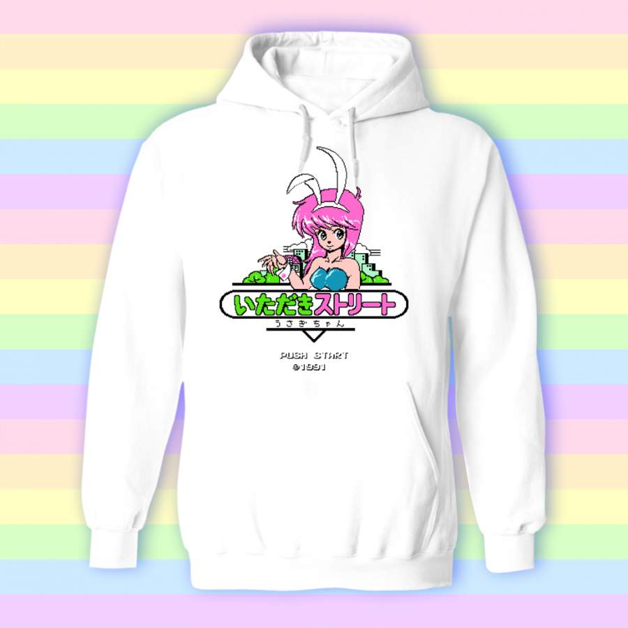 Push Start Bunny Hoodie