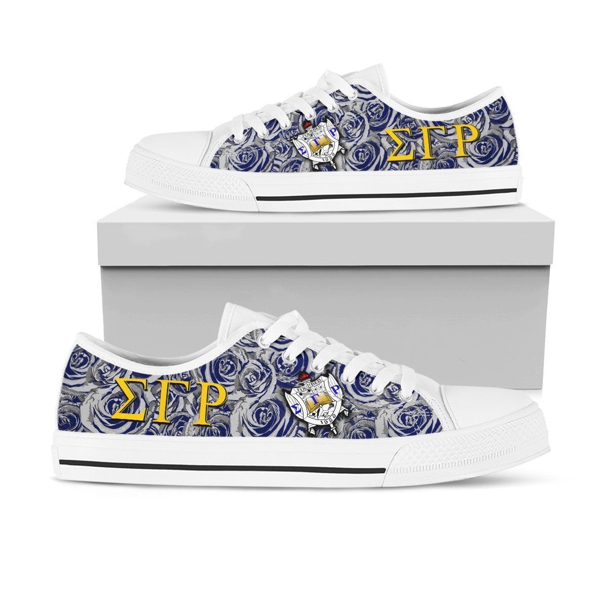 Sorority Footwear – Sigma Gamma Rho Rose Low Top Shoes