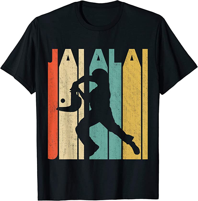 Vintage Retro Jai Alai Silhouette T-Shirt