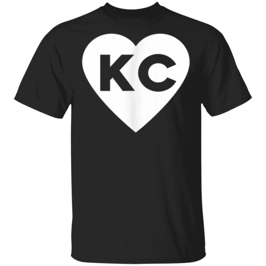 Mens KC Heart Tshirt for Kansas City Fans