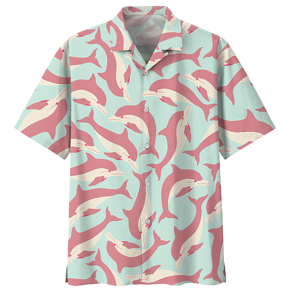 DOLPHIN HAWAIIAN SHIRT – BQD-DOL0504B15-CTD