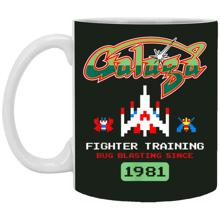 Arcade Galaga Video Game Retro Vintage 80s Invader Space Mug