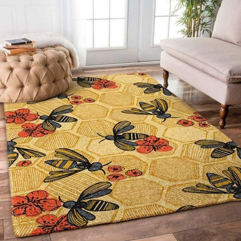 Bee And Flower Rectangle Limited Edition  Sku 263286 Rug