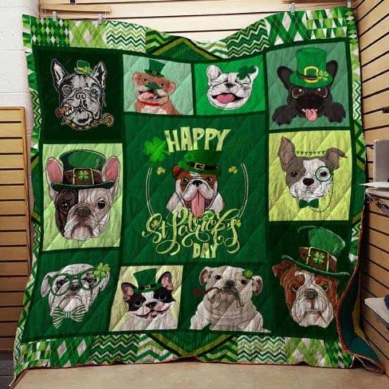 Irish St Patrick Day Bulldog J0906 81O32 Blanket