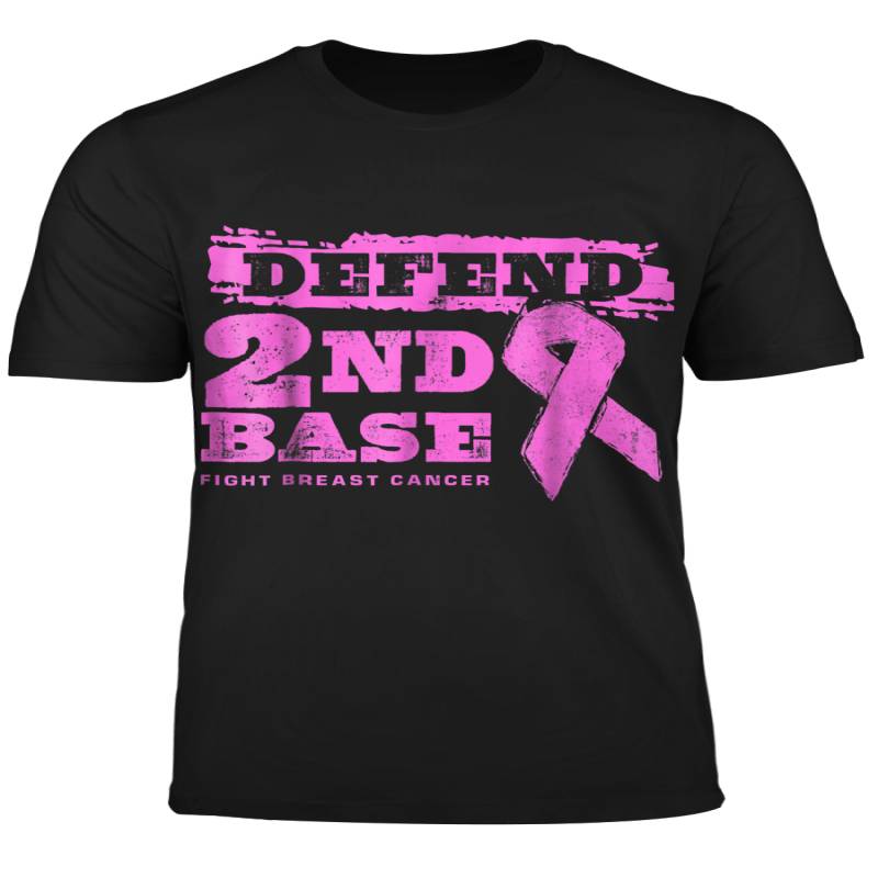 Defend 2nd Base Fight Breast Cancer Shirt