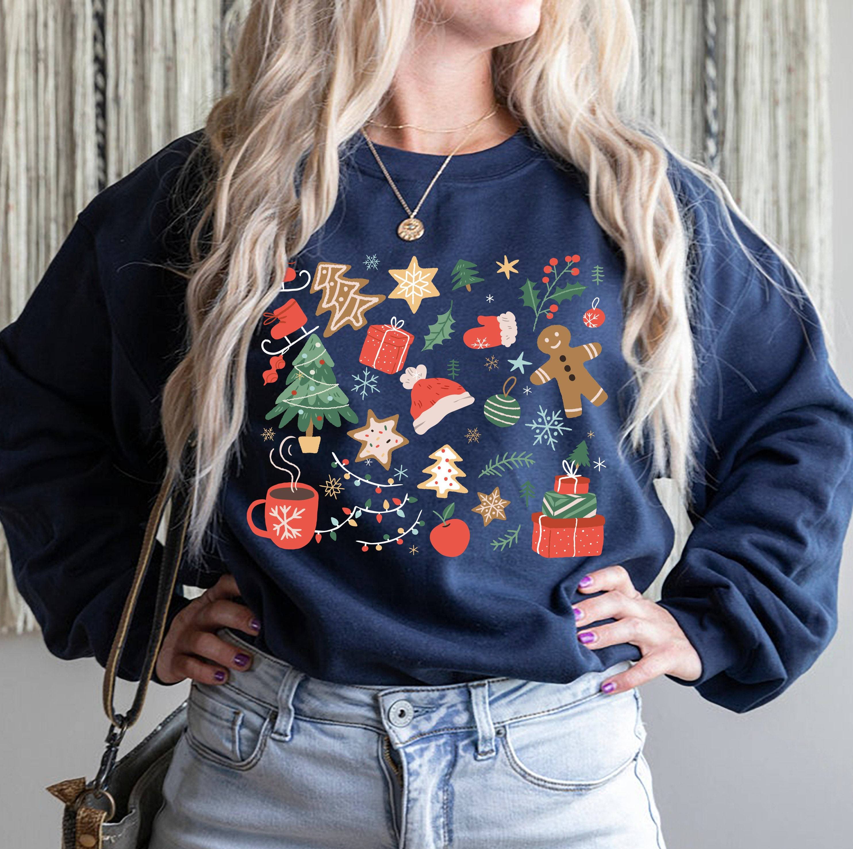 A Little Things Christmas, Cute Christmas Elements, Christmas Sweatshirt, Gift Idea, Minimal Christmas Tee, Christmas Gift For Her