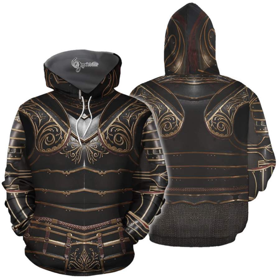 Skyblivion Ebony Armor Set 3D All Over Printed Shirts For Men & Women