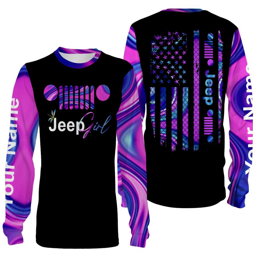 Beautiful Jeep girl 3D Full printing shirts – personalized gift ideas for girl and women – IPH2166