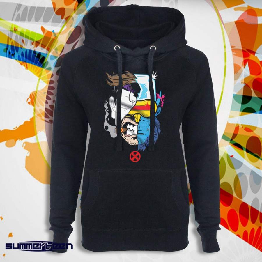 X Menx Men Face Art Mashup Women’S Hoodie