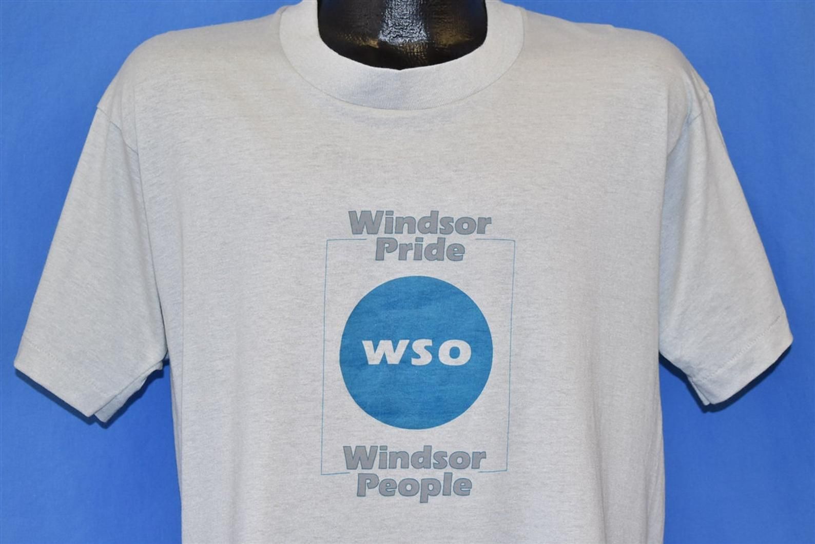 80S Windsor Pride People Wso Blue Circle Logo T-Shirt