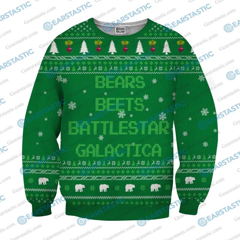 Bears Beets Battlestar Galactica Ugly Sweater