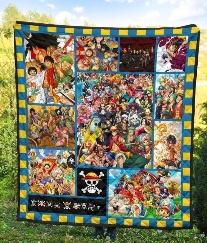 Anime One Piece Quilt Blanket Fan Gift Idea NH08