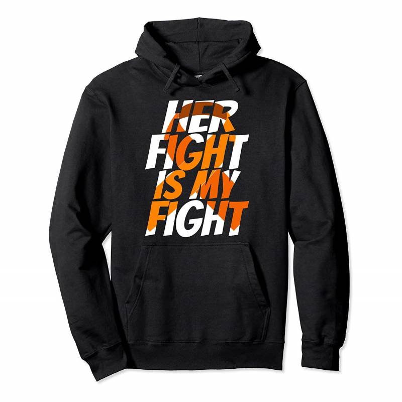 ADHD Orange Ribbon For Her ADD ADHD Awareness Pullover Hoodie