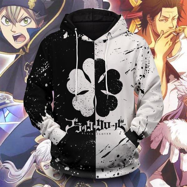 Five-Leaf Clover Black Clover Anime 3D Hoodie