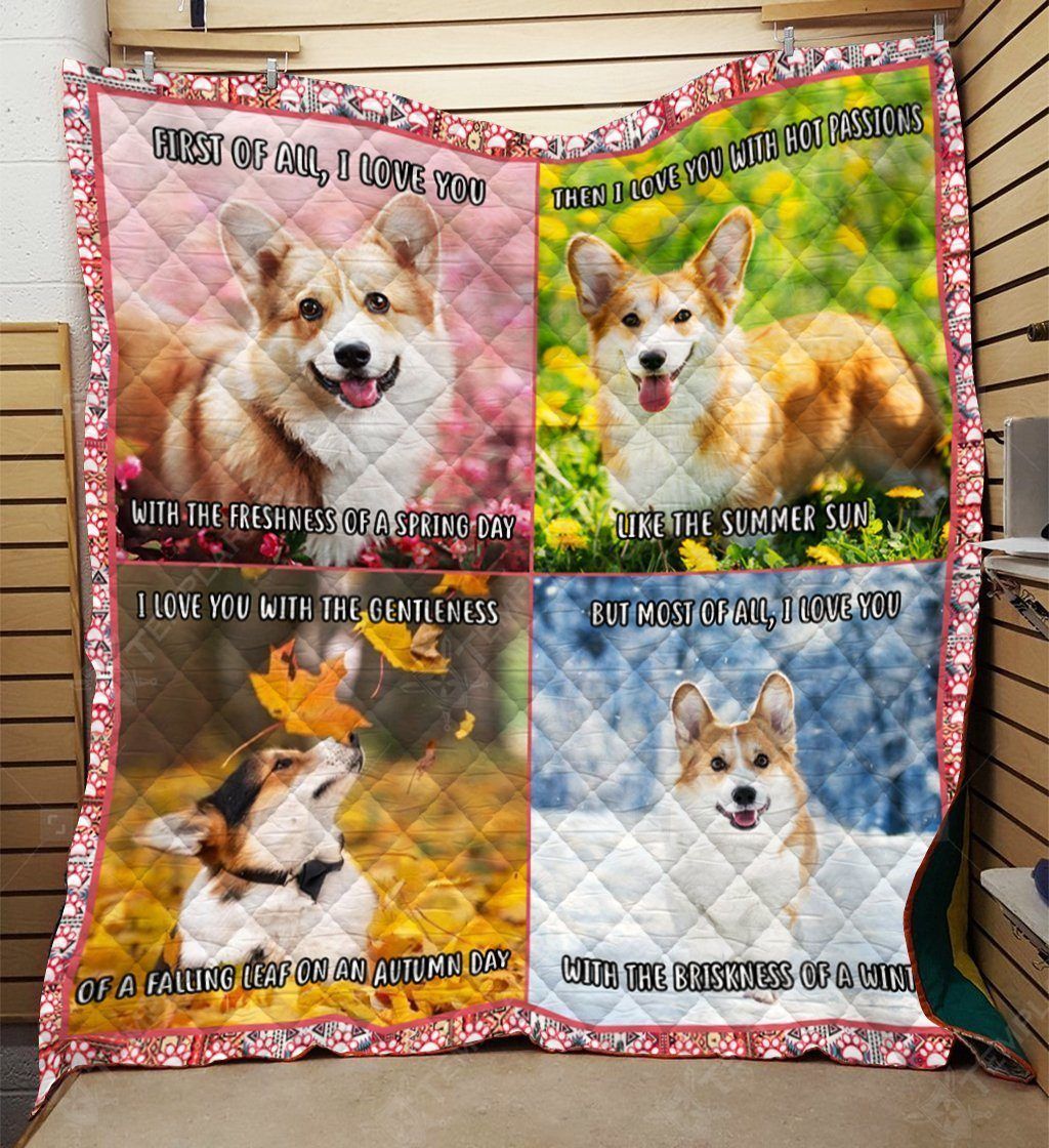 Corgi 3D Customized Quilt TUH86518 PLEN2407