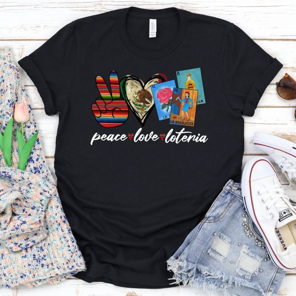 Peace Love Loteria Tee