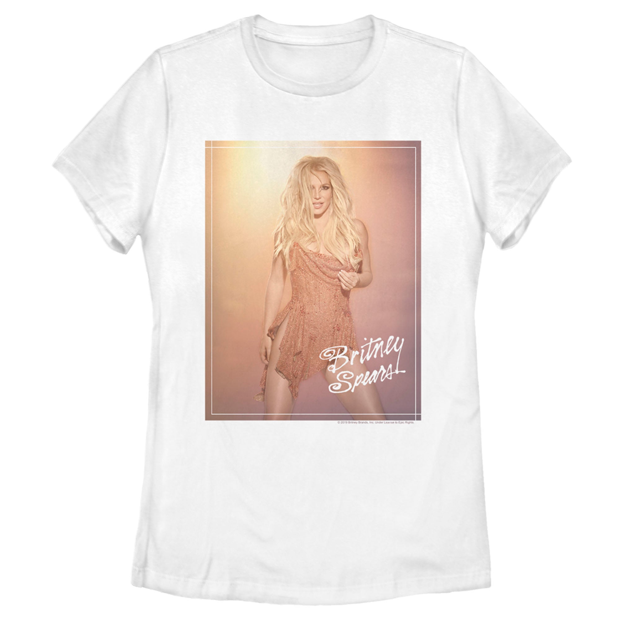 Britney Spears Women’S Gradient Photo  T-Shirt