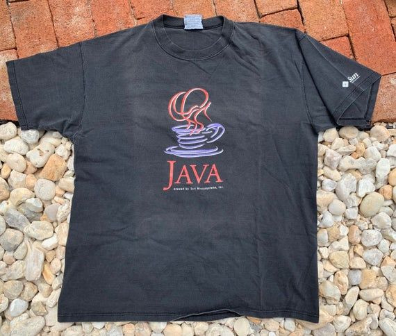 Vintage 90S Java Sun Microsystems Black Faded Shirt1996 Shirt