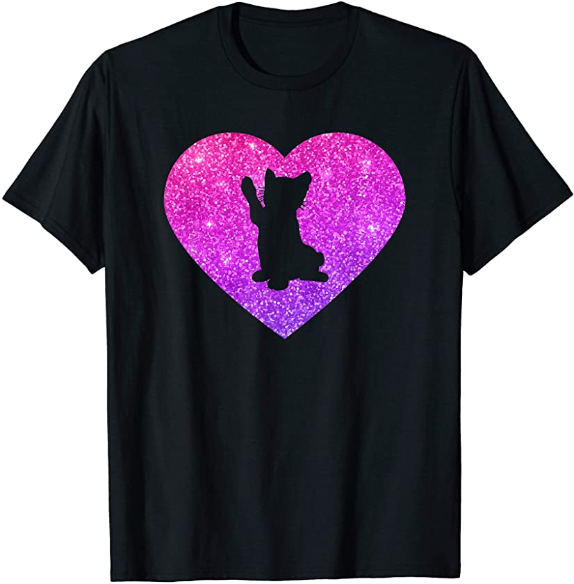 Cute Kitty Kitten Cat Heart Gift For Girls Teens And Women T-Shirt