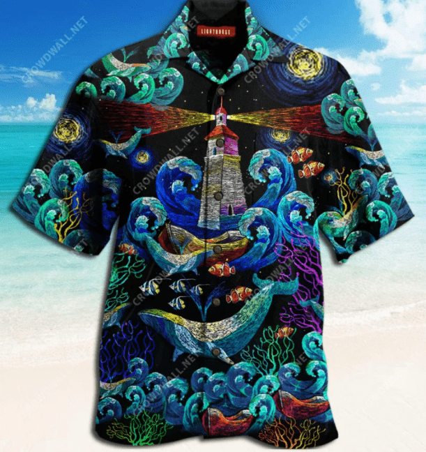 Order Amazing Finding Lighthouse Marine Unisex Hawaii Aloha Shirt H Ha18376