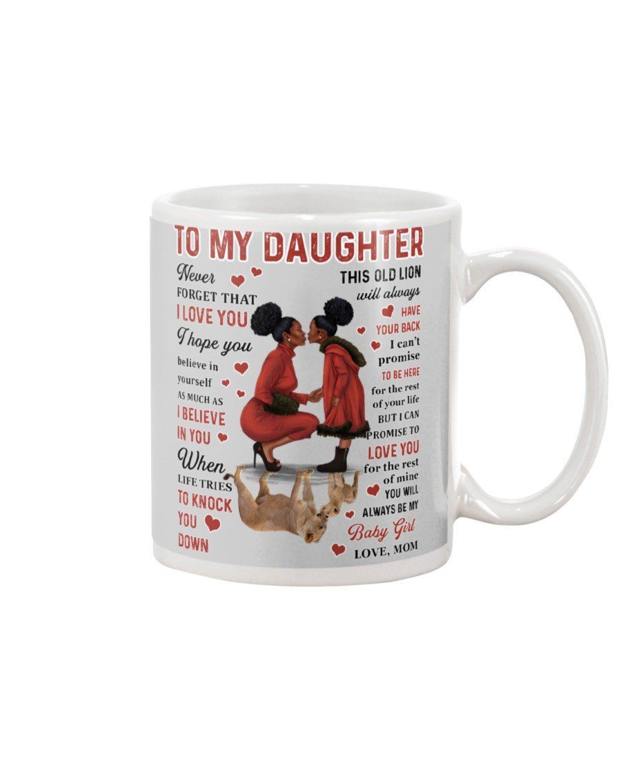 This Old Lion Will Always Have Your Back Fleece Blanket Mom To Daughter Mug