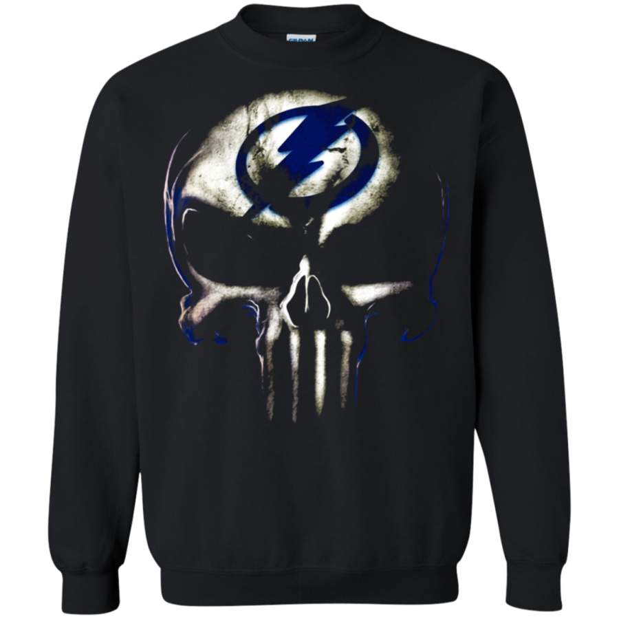 AGR Tampa Bay Lightning The Punisher Mashup Ice Hockey Sweatshirt