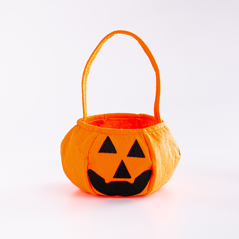 30pcs Orange Children Boy Girls Halloween Pumpkin Candy Bags for Kids Trick or Treat Bags Gift Handbag Costume Party Favors alx