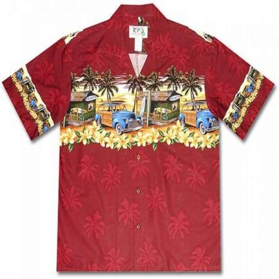 The Hawaiian Love Shack Red Hawaiian Shirt - Pinotee Store