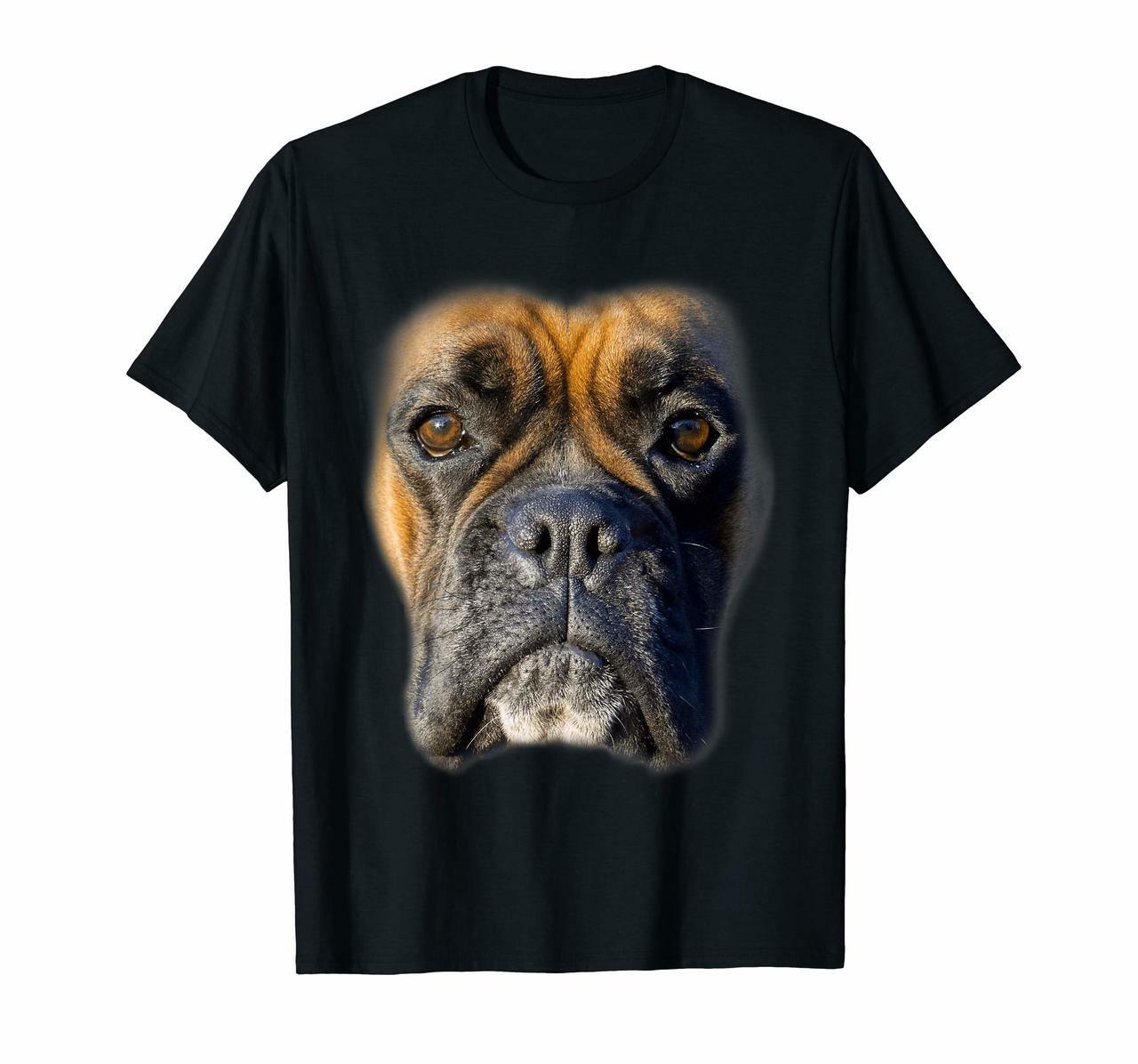 Animal Lover Gift Boxer Face Funny Dog Lovers T-Shirt