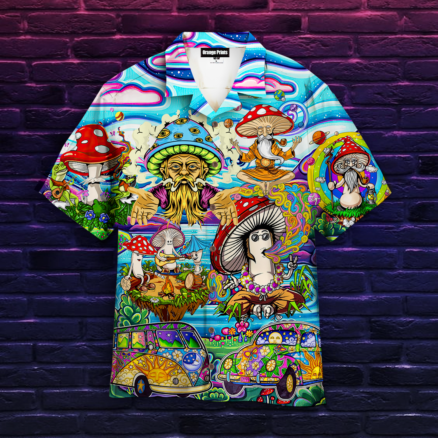 Hippie Mushroom Hawaii Shirt For Men Women Adult Ha18319