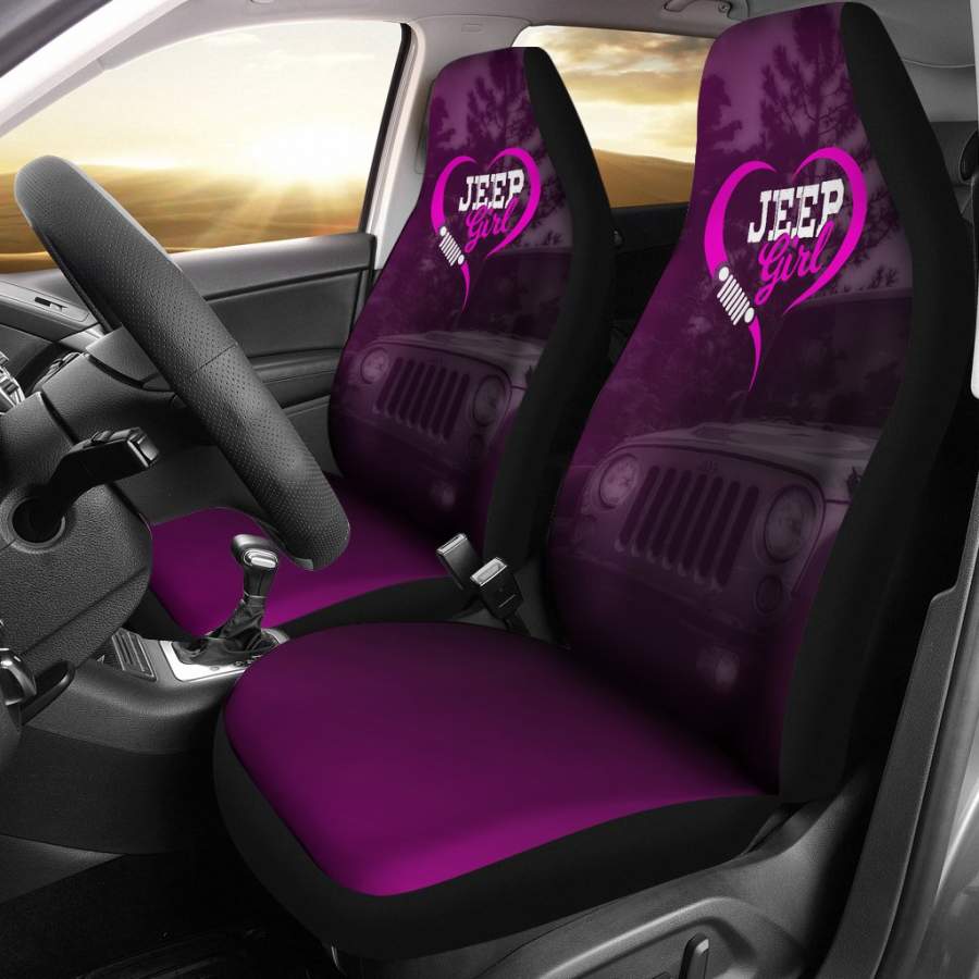 Jeep Girl Love Car Seat Covers (Set of 2)