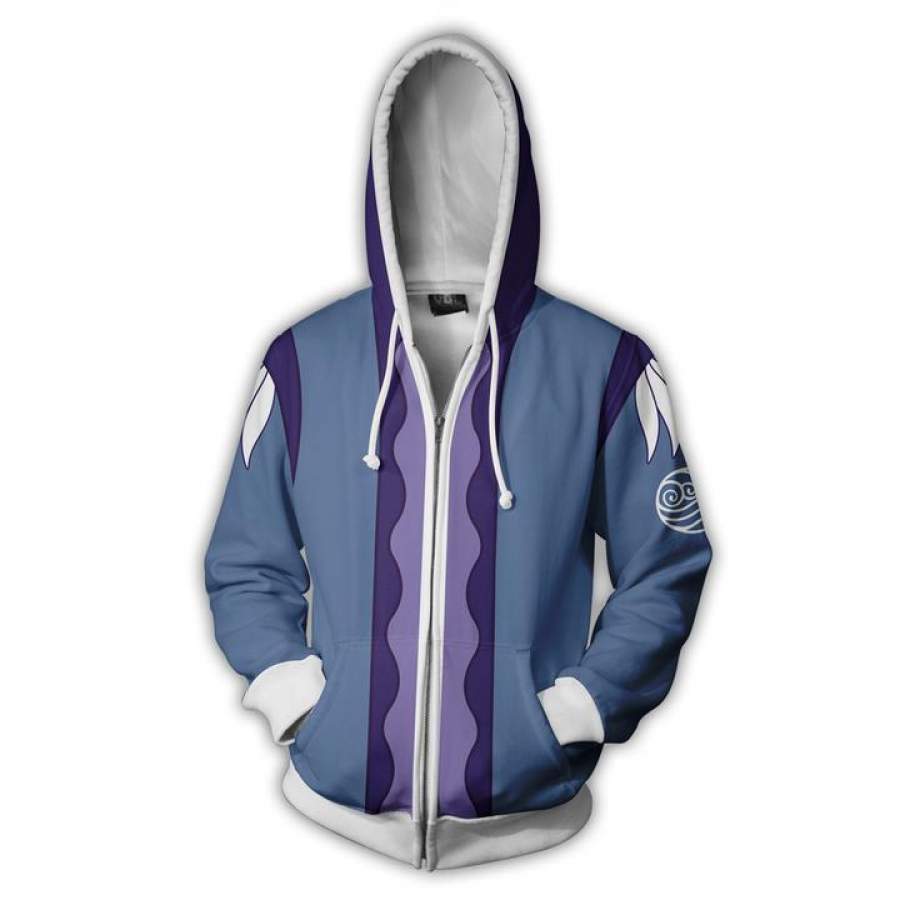 The Legend of Korra Hoodies – Katara Zip Up Hoodie