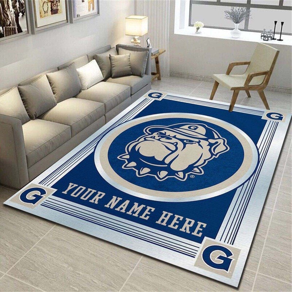 Georgetown Hoyas Personalized Rug, Living Room Carpet, Customized Floor Mat