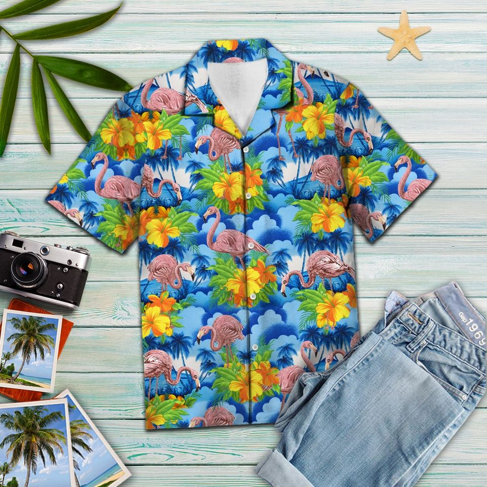 Flamingo Aloha Hawaii Shirts For Men Women Ha12781