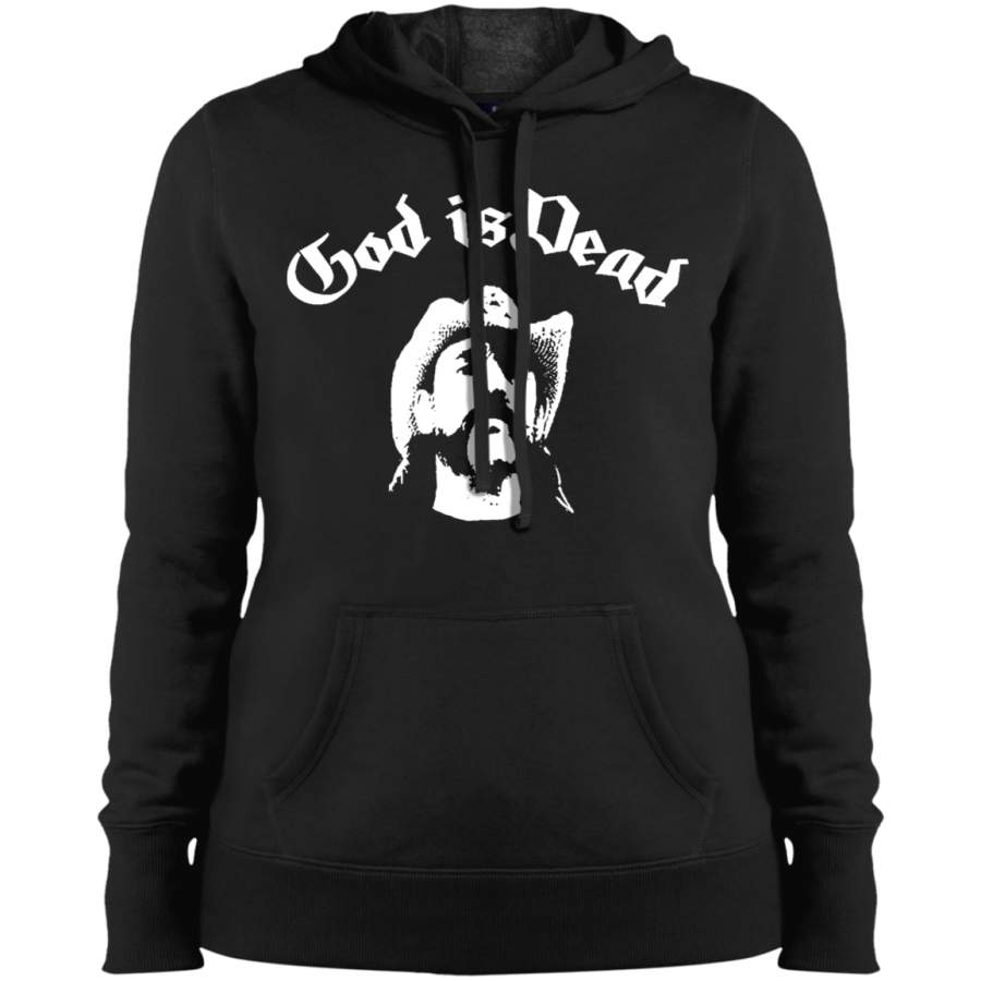 AGR Lemmy Kilmister God is Dead Ladies’ Pullover Hooded Sweatshirt