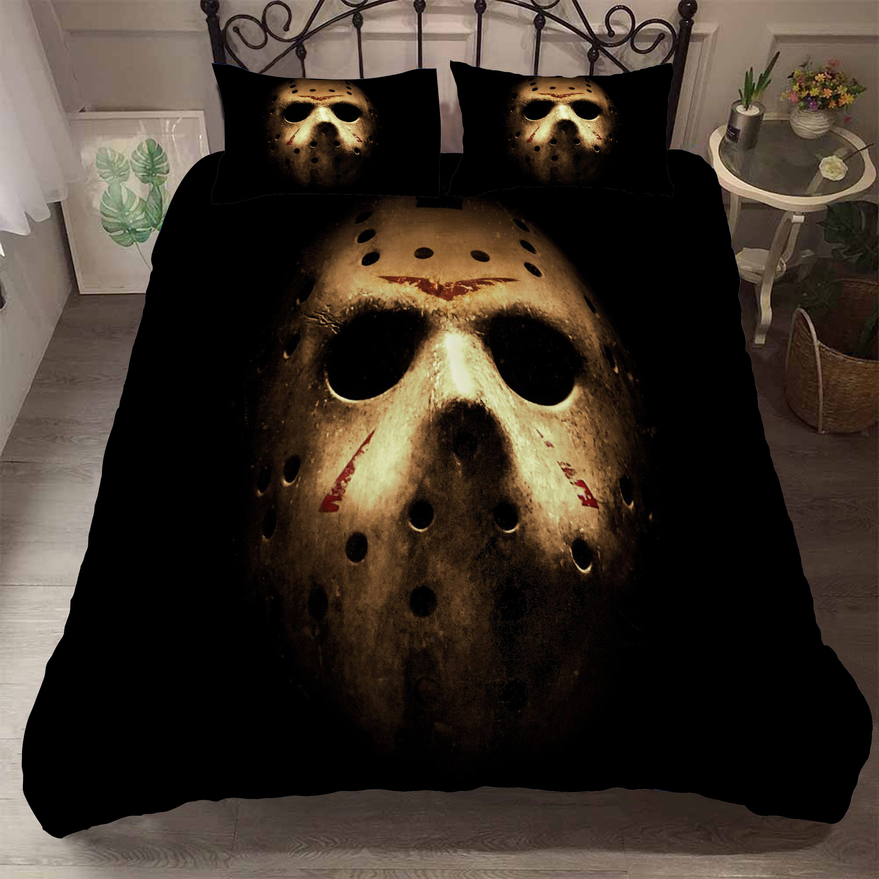 3D Halloween Skeleton Quilt Cover Set Bedding Set Duvet Cover Pillowcases 5