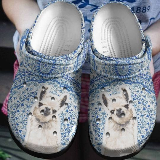 Funny Alpaca Pattern Llamas Clogs Shoes For Men Women