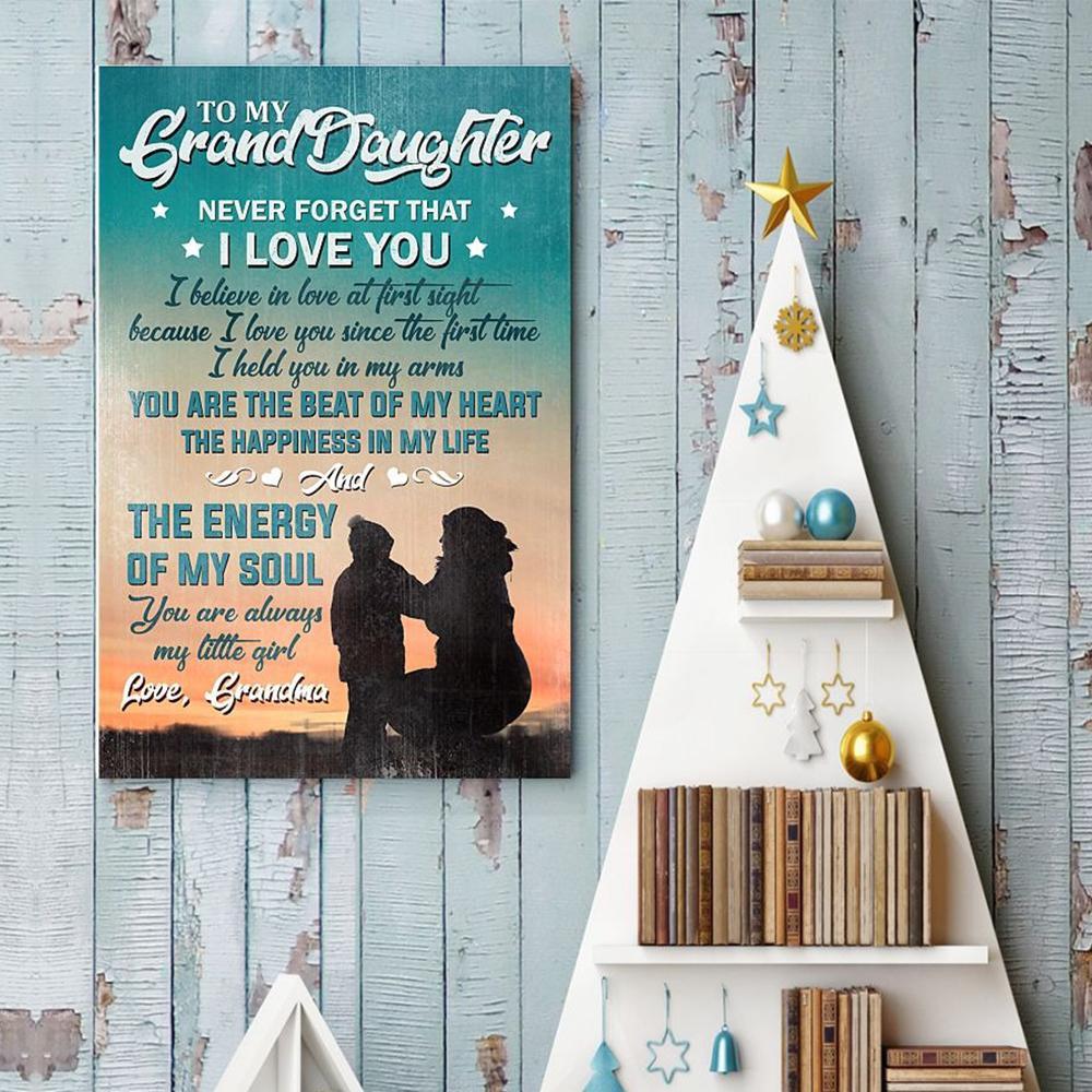 Grandma To Granddaughter The Happiness In My Life Canvas And Poster