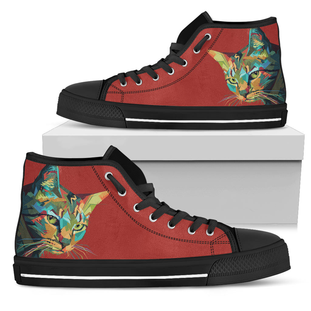 Grunge Cat Canvas Shoes
