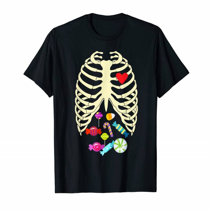 X-ray Skeleton Candy – Halloween Rib Cage Costume Gift T-shirt